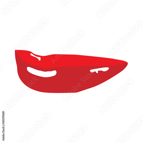 Sensual Lips: A close-up view of a pair of crimson lips, perfect for conveying emotions, style and attitude. 
