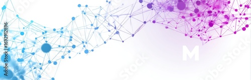 Abstract network graphic with gradient colors