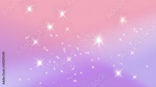 Delicate, sparkling lights create a soft, pastel gradient background, perfect for a whimsical design.