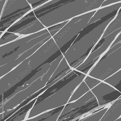 Abstract grayscale textured pattern with diagonal lines and mottled effect. Intricate design with a variety of shades of gray and white, showcasing a unique background texture.