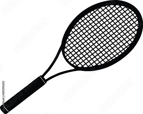 sport tennis racquet vector art
