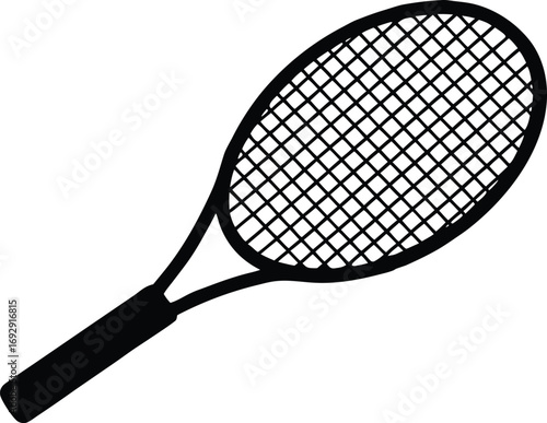 sport tennis racquet vector art
