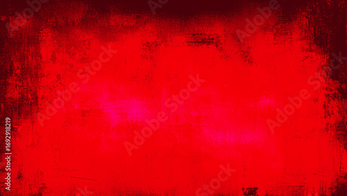 Red Painted Grunge Wall – Rough Textured Background for Graphic Design. Old Red Grunge Wall Texture