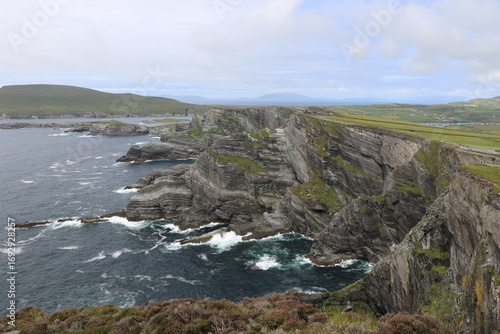 Canvastavla Les falaises spectaculaires de Kerry, les Kerry Cliffs