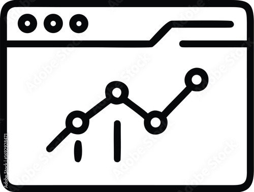 website-traffic-growth-icon-line-art-vector-illust.eps