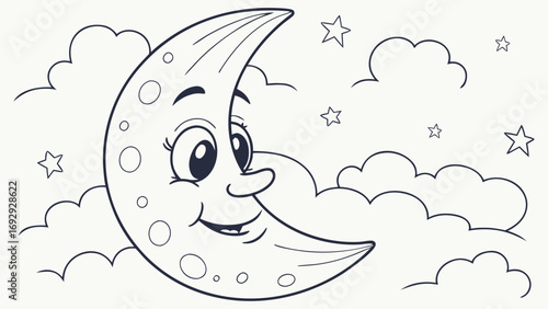 whimsical-vector-drawing-of-a-moon-with-a-smiling-.eps