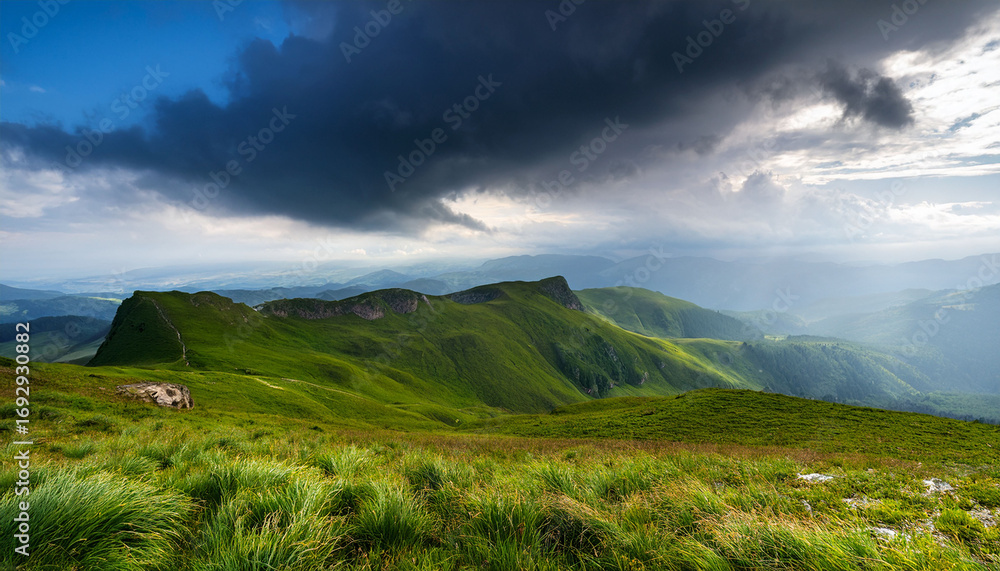 Fototapeta premium The Atmosphere When The Rainy Season On A High Hill 5