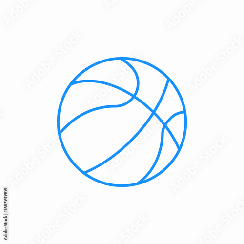basketball ball icon sign vector