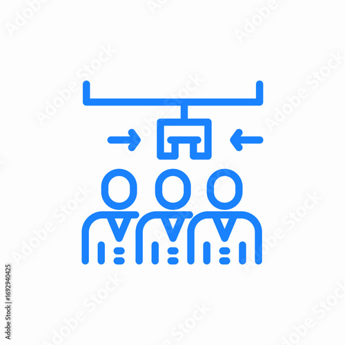 eam structure organization icon sign vector