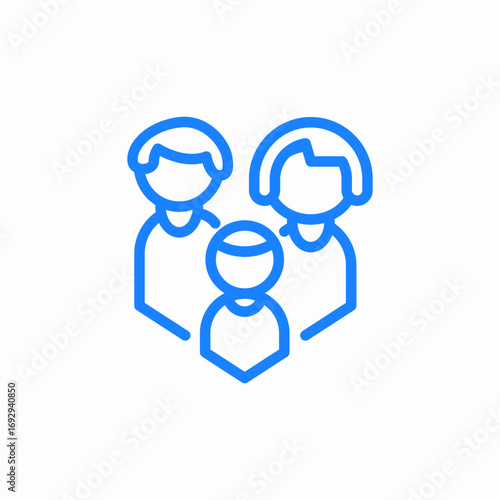 group family icon sign vector