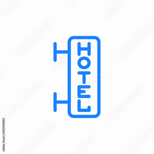 hotel sign icon sign vector