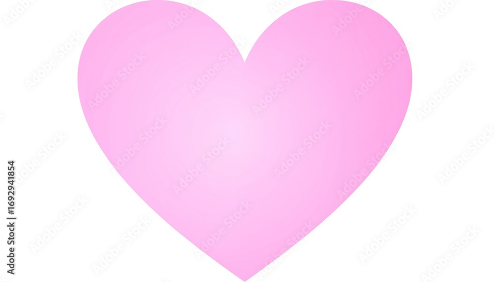 Simple, solid pink heart graphic Simple, solid pink heart graphic