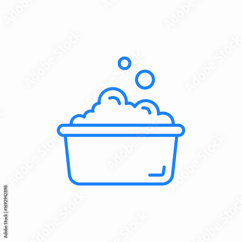 washing bubbles icon sign vector