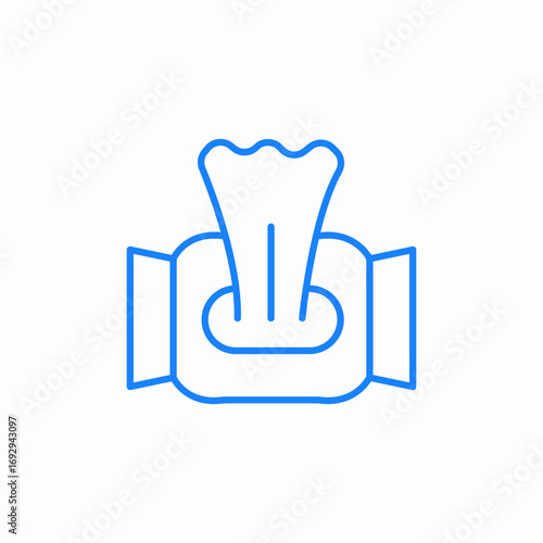 wet wipes dry icon sign vector