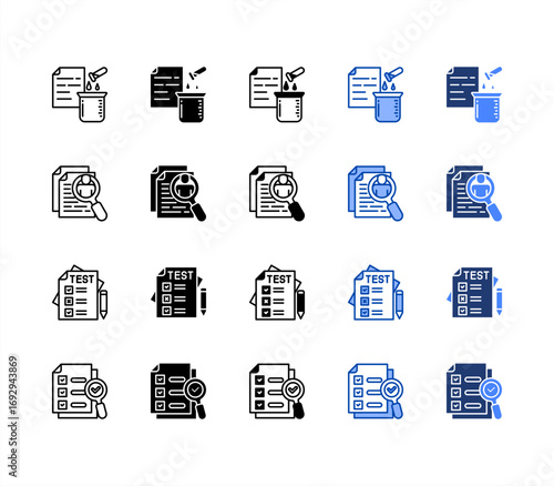 Experiment, Testing, Conclusion, Verification multiple style.