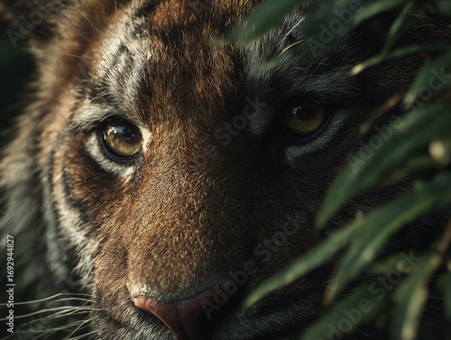 Mysterious Big Cat Watching from the Shadows