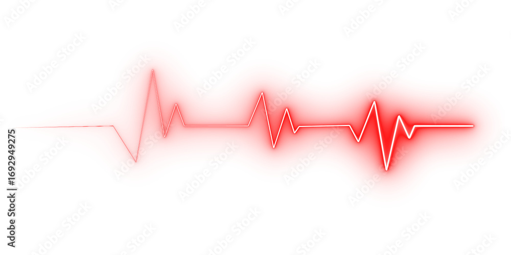 Фотография heart beat on ecg vector