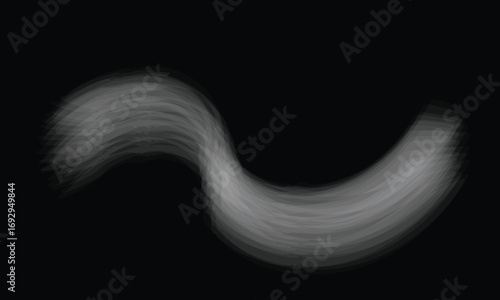 smoke on black background in wave form