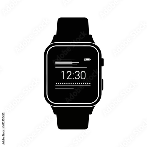 digital watch isolated on white