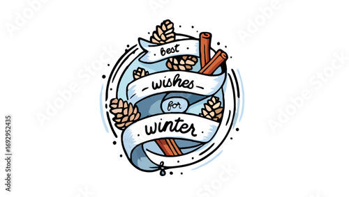 Offering Best Wishes for Winter with Rustic Holiday Greetings


