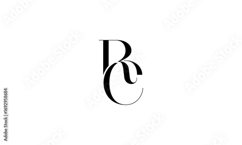 RC initial letters, monogram logo