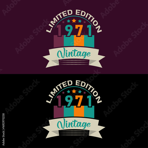 limited edition 1971 vintage T shirt design