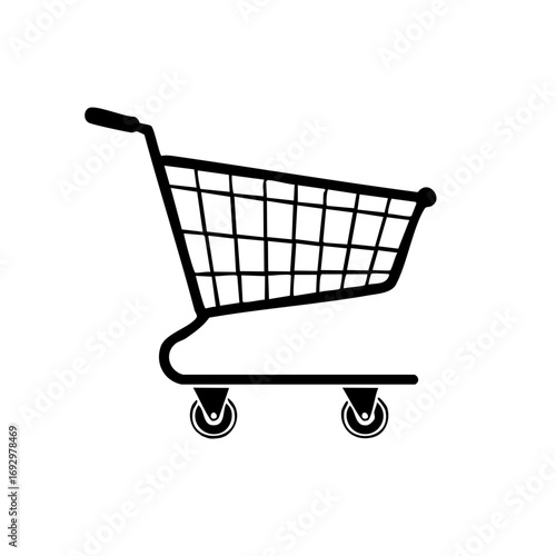 A simplistic illustration of a shopping cart