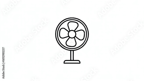 Simple line art illustration of a stand up comedian performing on stage