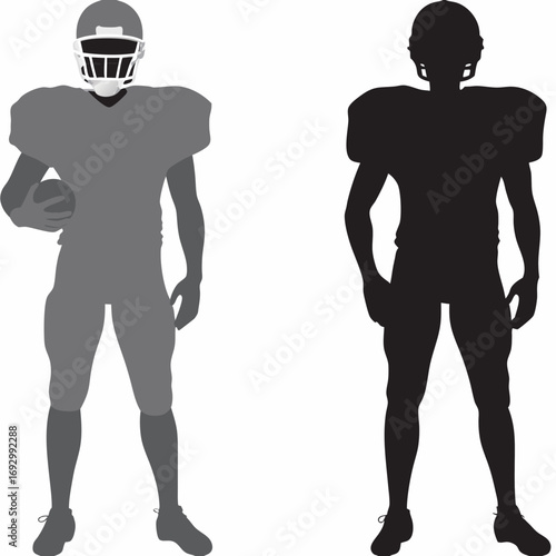 football players Silhouette 