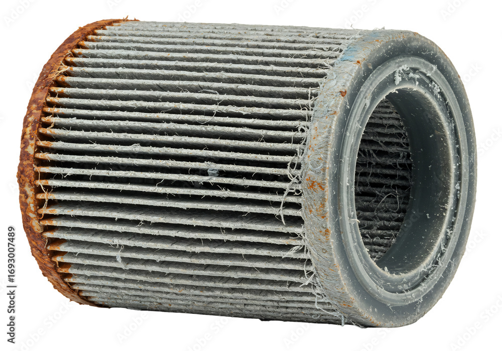 Fototapeta premium 錆びた古いフィルター精密クローズアップ写真