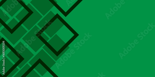 Abstract green geometric background with animated square elements. vector, square, animation, element, green screen, screen, color, hand, 3d, cube, line, triangle, box, square