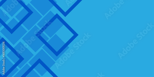 Abstract digital background with geometric blue squares and futuristic technology patterns. template, 3d, decoration, abstraction