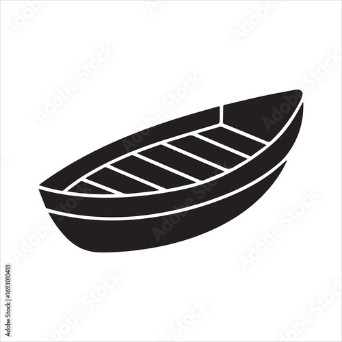 Rowboat Icon Vector Illustration