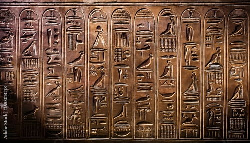 ancient egyptian hieroglyphics on the wall