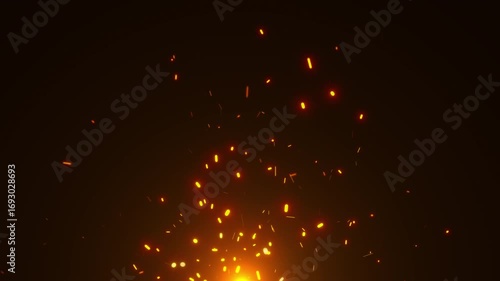fire light logo text element backgrounds effect