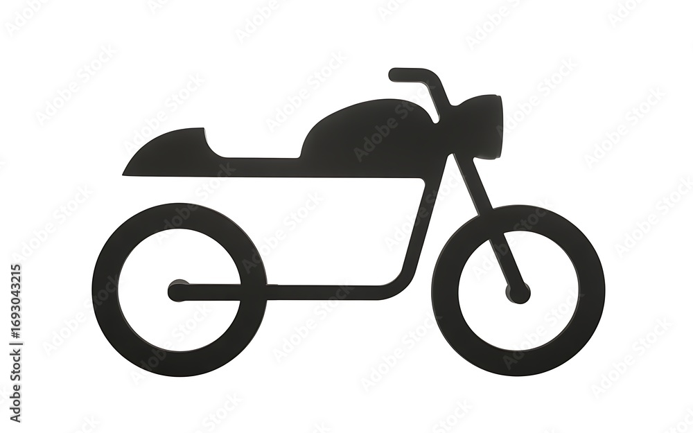 Fototapeta premium Motorcycle silhouette icon