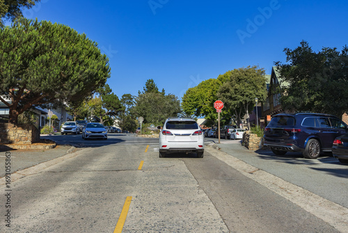 Carmel - Street view of the Carmel city, Monterey, California