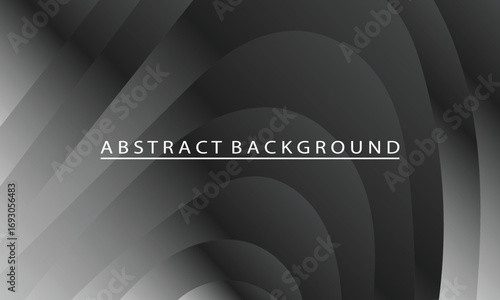 Abstract Gray Gradient Waves Background Design