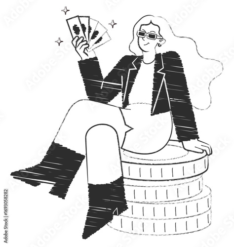 Financially successful woman