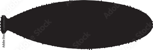 Appendix icon in silhouette with dots style white background.