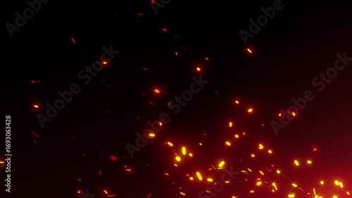 golden orange fire energy backdrop animation