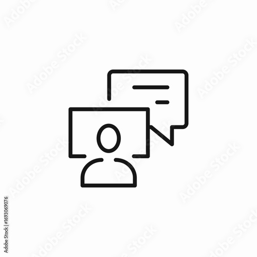 online consultation discussion icon sign vector