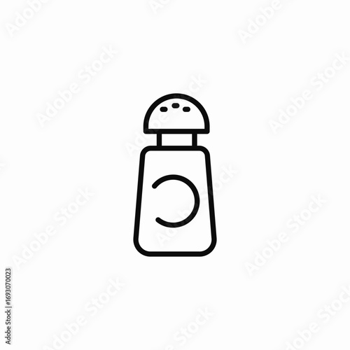 salt shaker icon icon sign vector