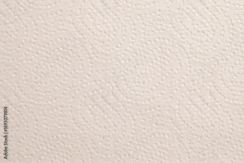 Embossed texture of white paper towel
