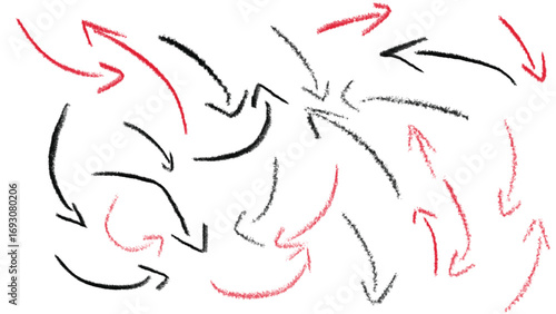 Chaotic arrows pointing in different directions, representing confusion and disarray.