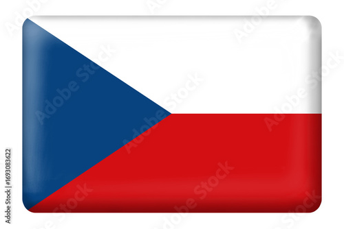 Free Download Czech republic flag square button shape on transparent background. Flag, national, travel, country, print, presentation, business, language, education, print, sticker, prague, elemen, digital, design - GFXLoad
