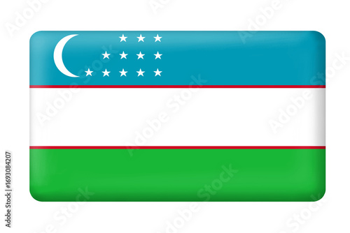 Free Download Flag of Uzbekistan with square button shape on transparent background. National or country flag. Flag, national, country, uzbekistan, asia, icon, symbol, element, ornament, sticker, celebration day - GFXLoad