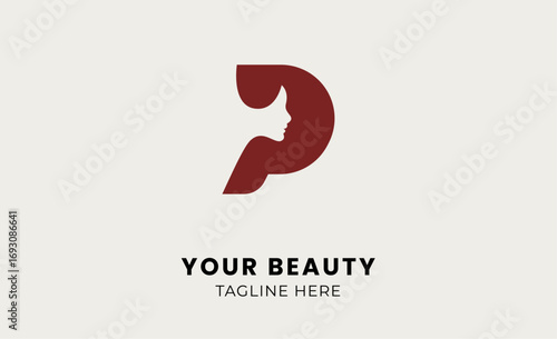 Minimal logo woman beauty with letter Q. Feminine, modern and body treatment logo concept.