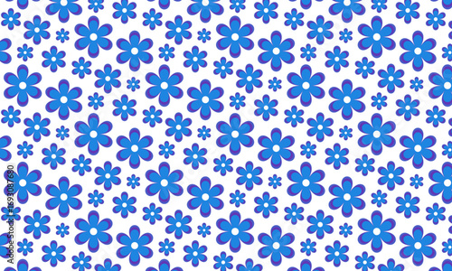 Beautiful floral seamless pattern with symmetrical circle shape.