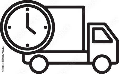 Fast delivery concept icon representing timely and efficient shipping solutions for businesses and customers